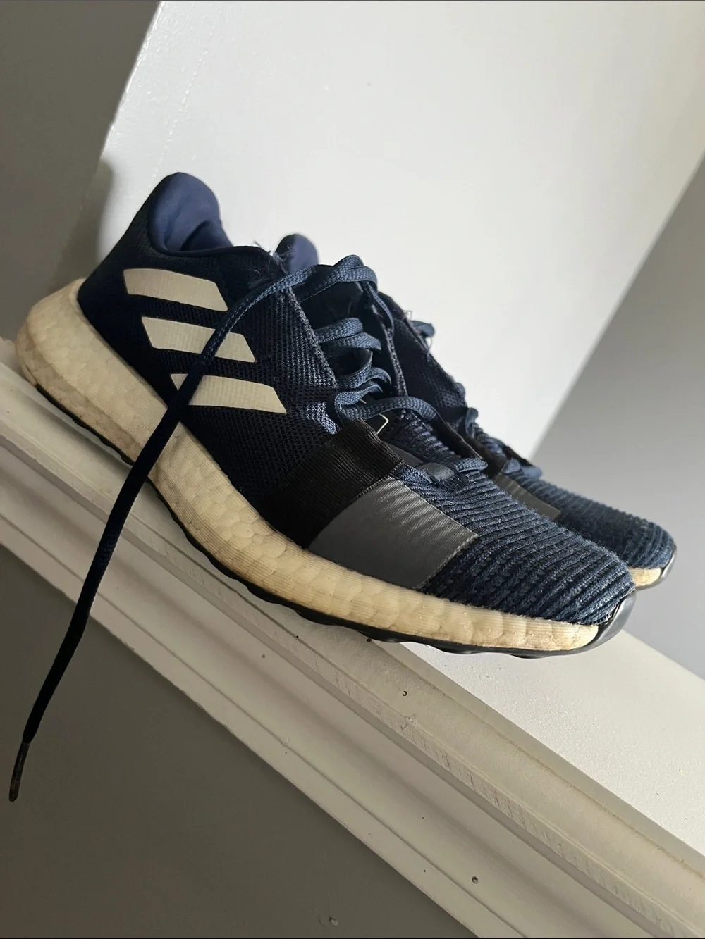 adidas Navy and White Women’s Athletic Sneakers